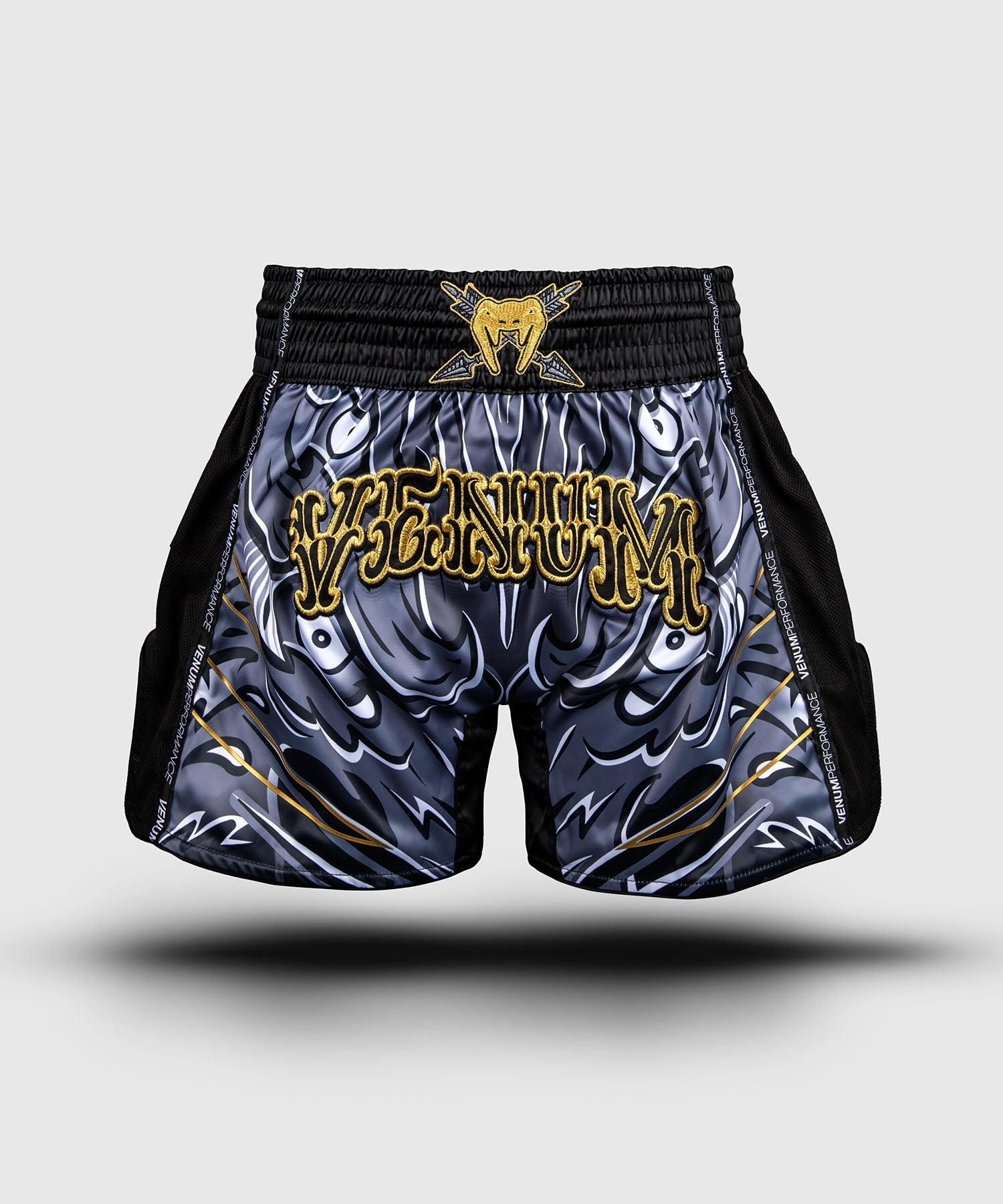 Muay Thai shorts - Venum - Wolf Atak - Svart/Grå