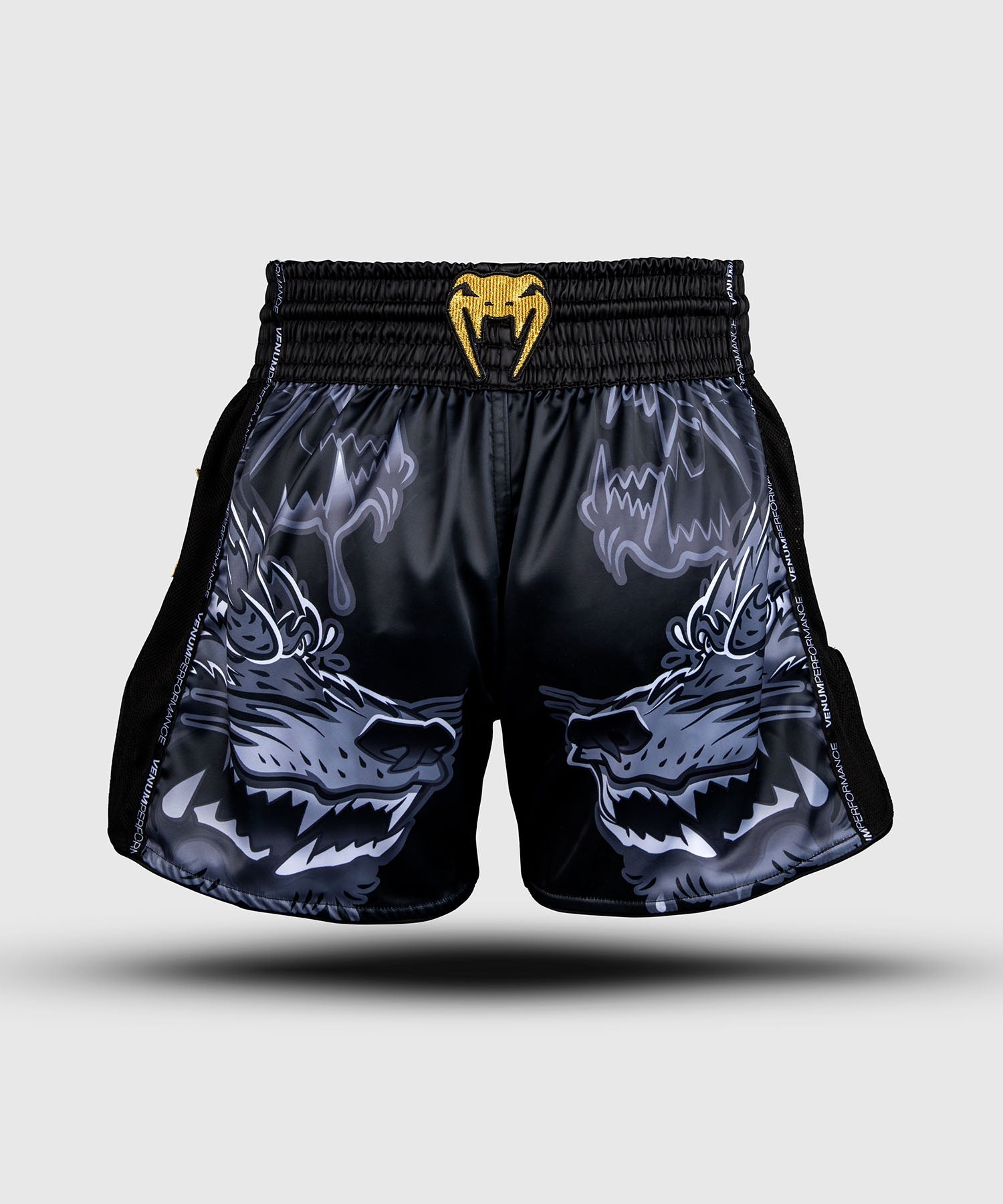 Muay Thai shorts - Venum - Wolf Atak - Svart/Grå