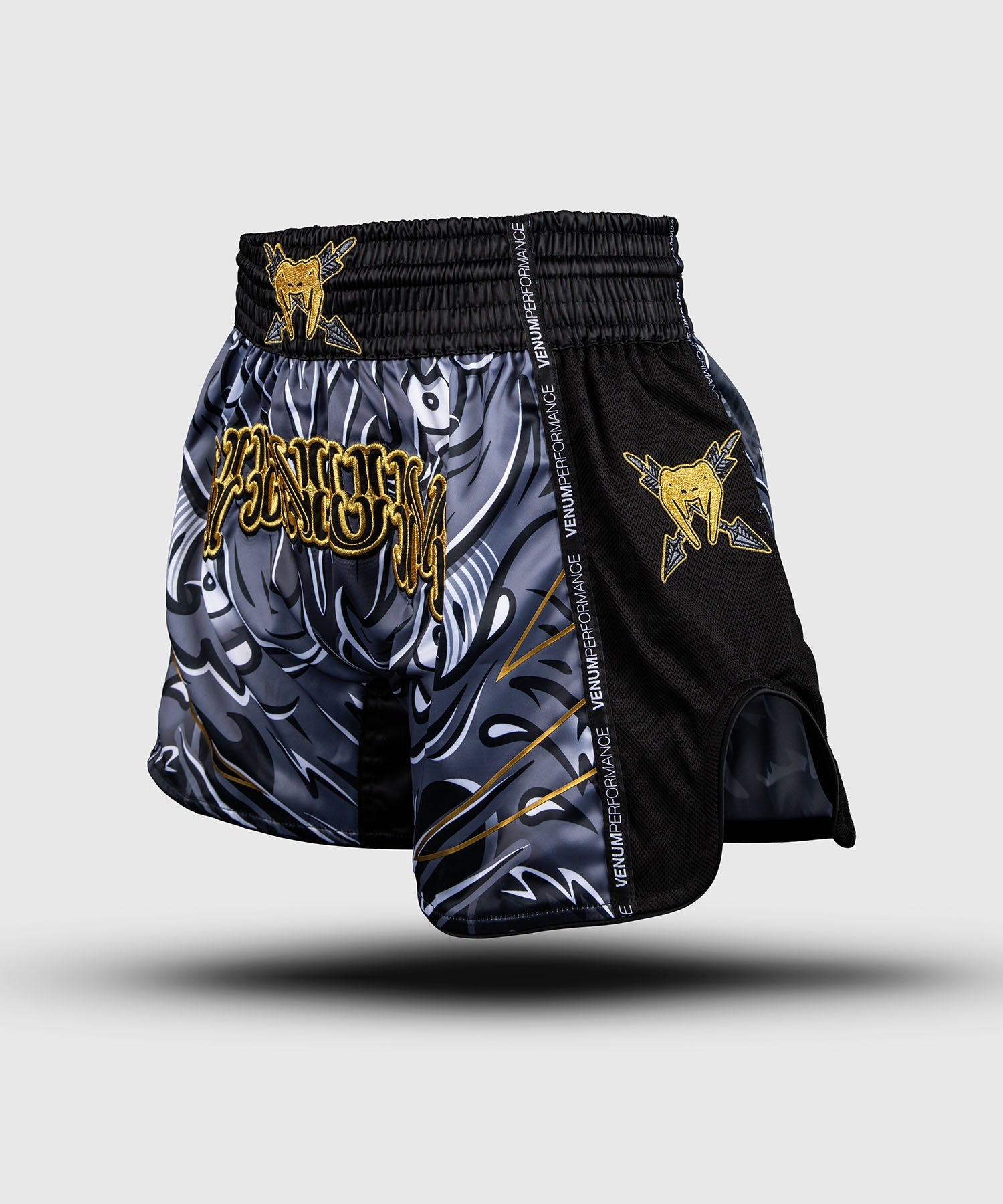 Muay Thai shorts - Venum - Wolf Atak - Svart/Grå