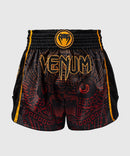 Muay Thai-shorts - Venum - Quetzal Fury - Svart/Röd/Orange