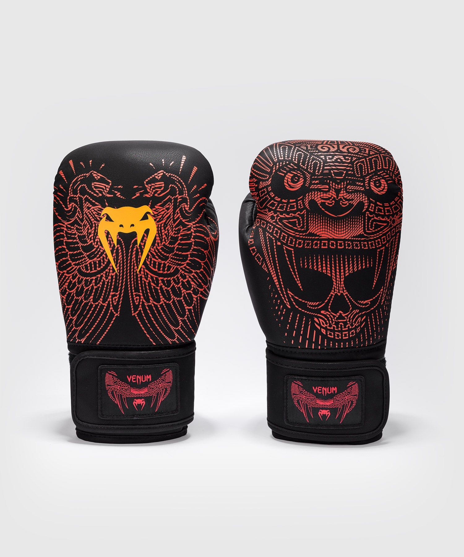 Boxningshandskar - Venum - Quetzal Fury - Svart/Röd/Orange