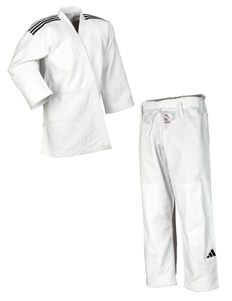 Judodräkt - Adidas Judo - Champion III - Slim Fit - Vit
