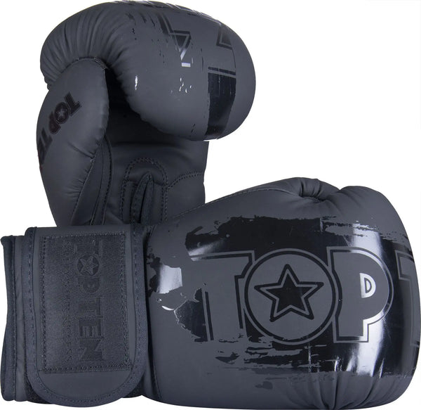 Boxningshandskar - Top Ten - Power Ink Black`n`Black