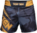 MMA Shorts - TOP TEN - 'Black Force' - Kamouflage