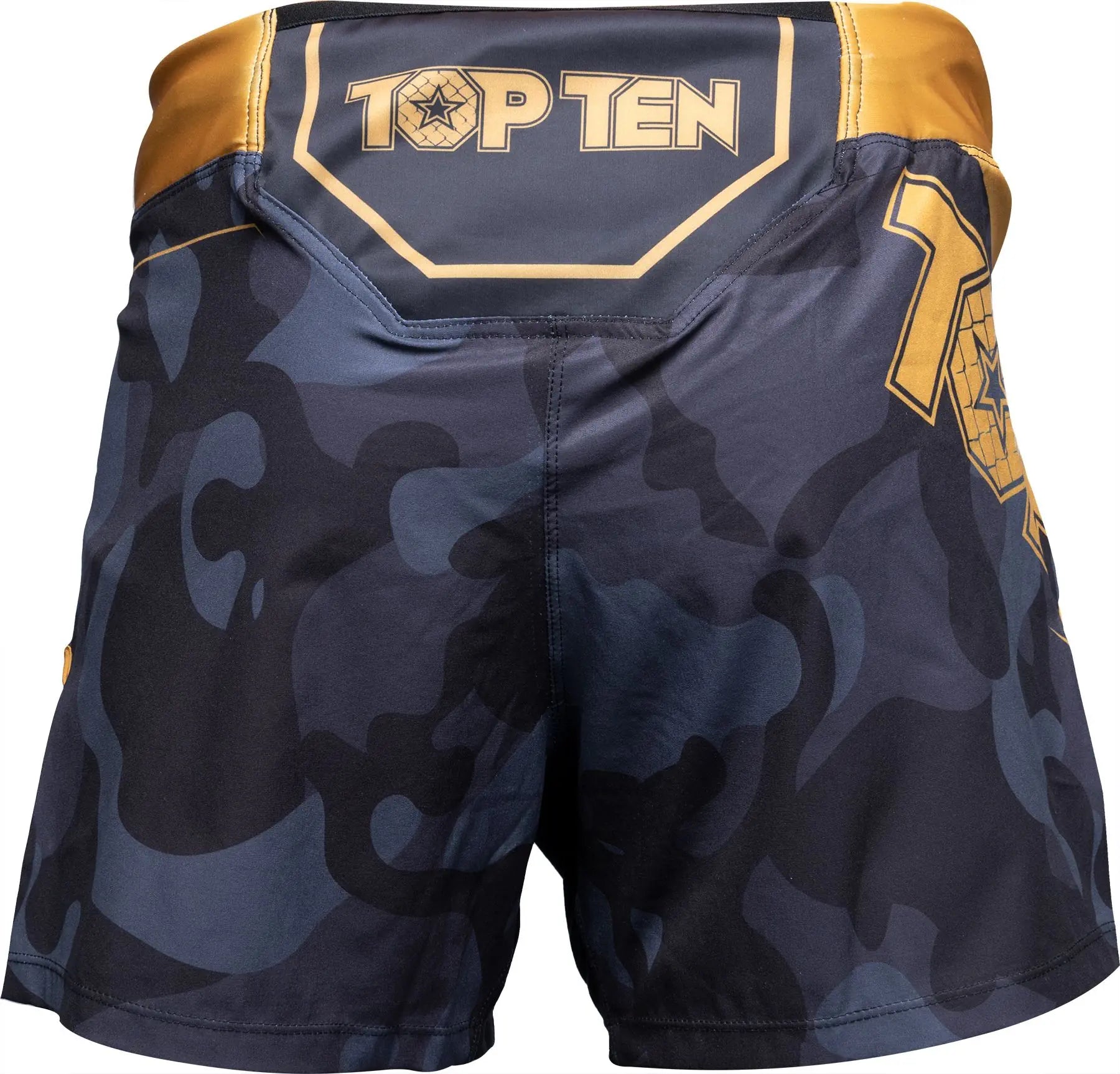 MMA Shorts - TOP TEN - 'Black Force' - Kamouflage