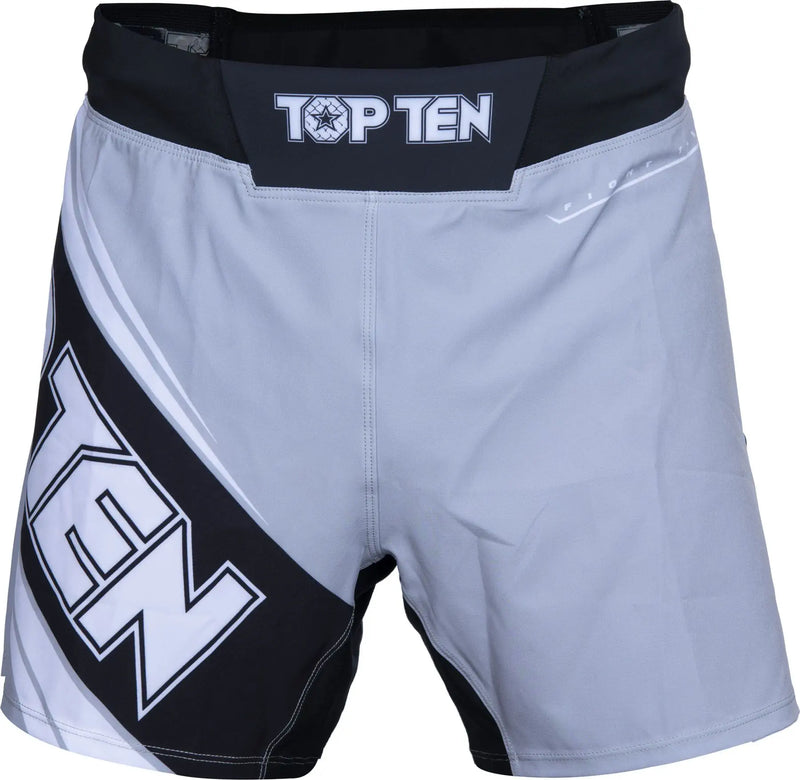 MMA Shorts - TOP TEN - 'Fight Team' - Grå