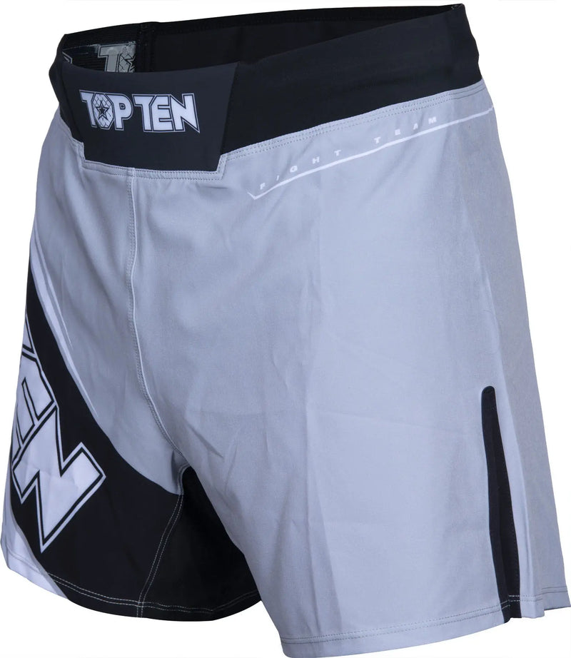 MMA Shorts - TOP TEN - 'Fight Team' - Grå