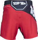 MMA Shorts - TOP TEN - 'Fight Team' - Röd