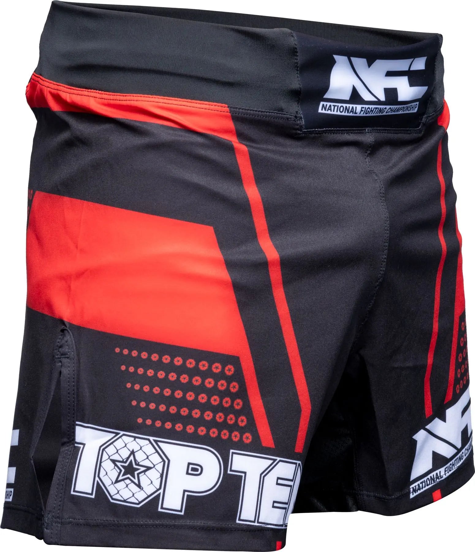 MMA Shorts - TOP TEN - 'NFC' - Röd