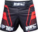 MMA Shorts - TOP TEN - 'NFC' - Röd