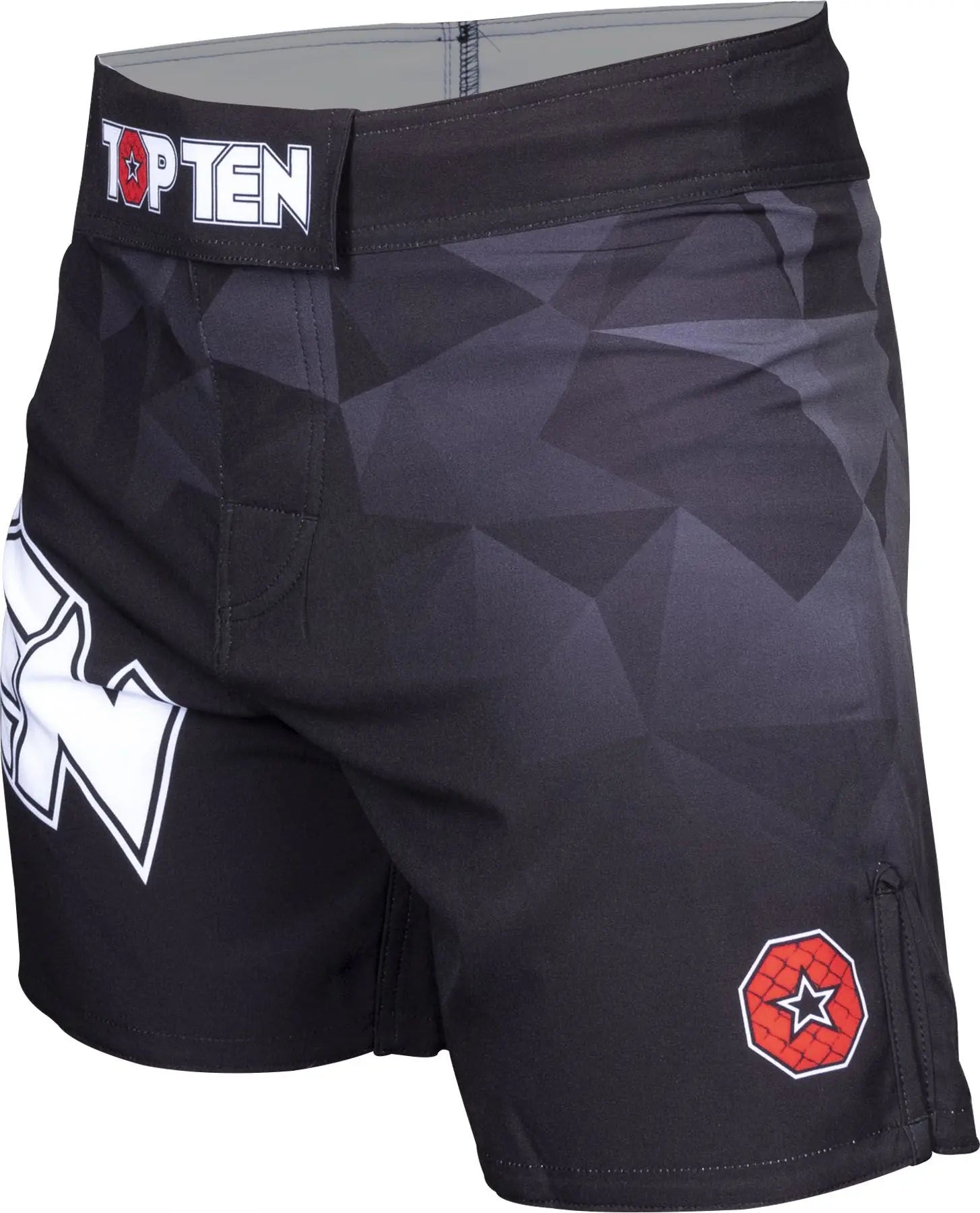 MMA Shorts - TOP TEN - 'PRISM' - Svart