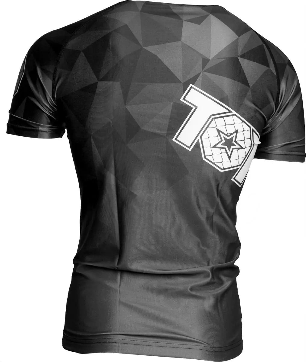 Rash Guard - TOP TEN - 'PRISM' - Svart