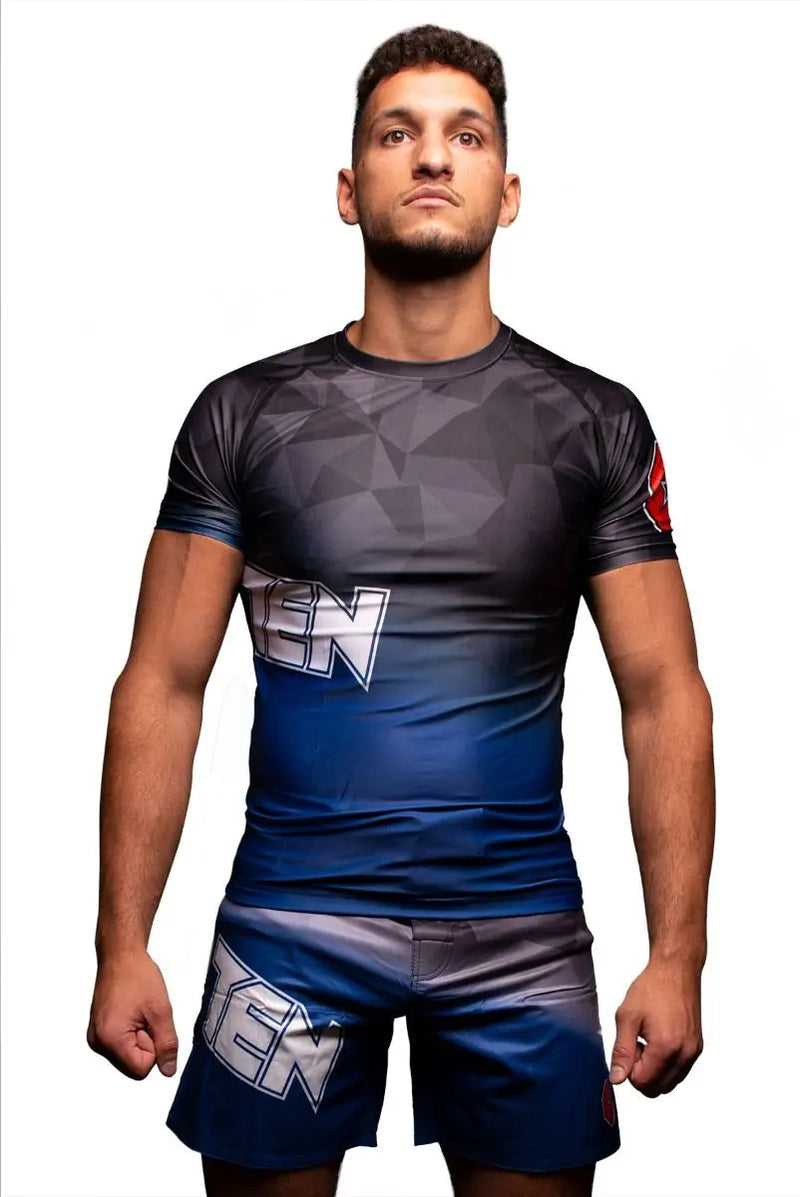 Rash Guard - TOP TEN - 'PRISM' - Blå