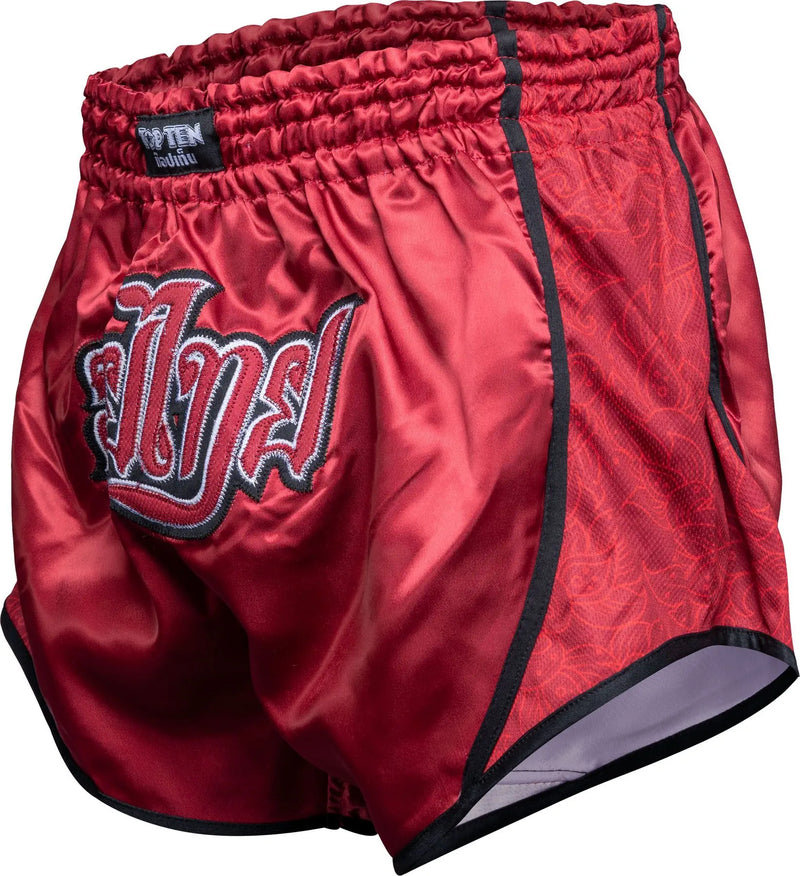 Muay Thai Shorts - TOP TEN - 'Nong Han' - Röd