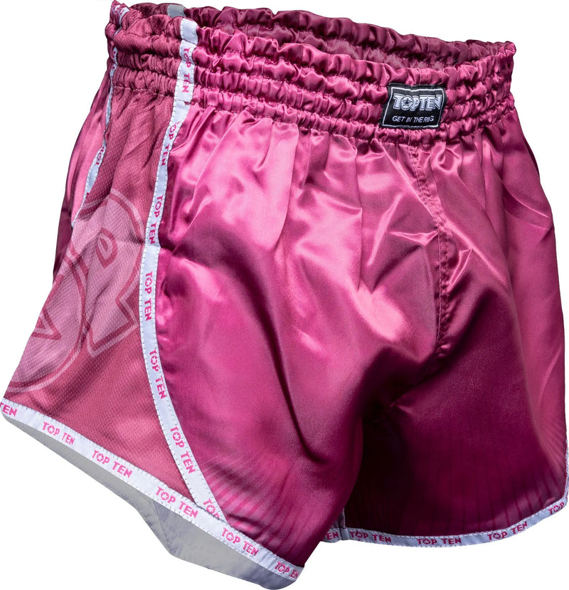 Kickboxningsshorts - TOP TEN - 'Vectory' - Rosa