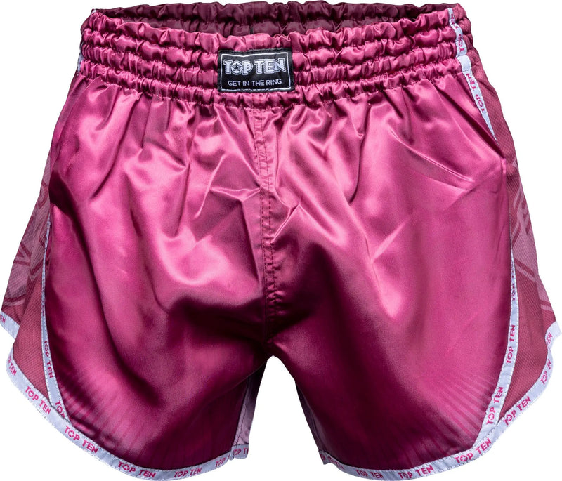 Kickboxningsshorts - TOP TEN - 'Vectory' - Rosa