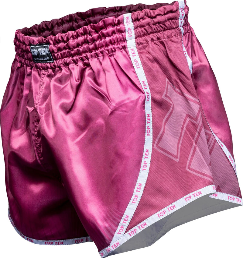 Kickboxningsshorts - TOP TEN - 'Vectory' - Rosa