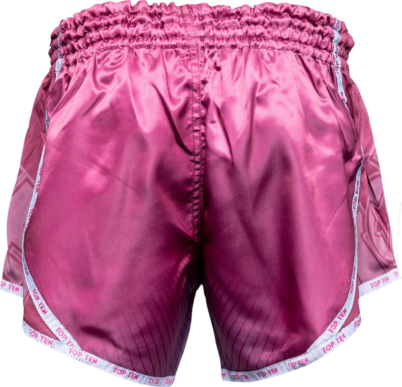 Kickboxningsshorts - TOP TEN - 'Vectory' - Rosa