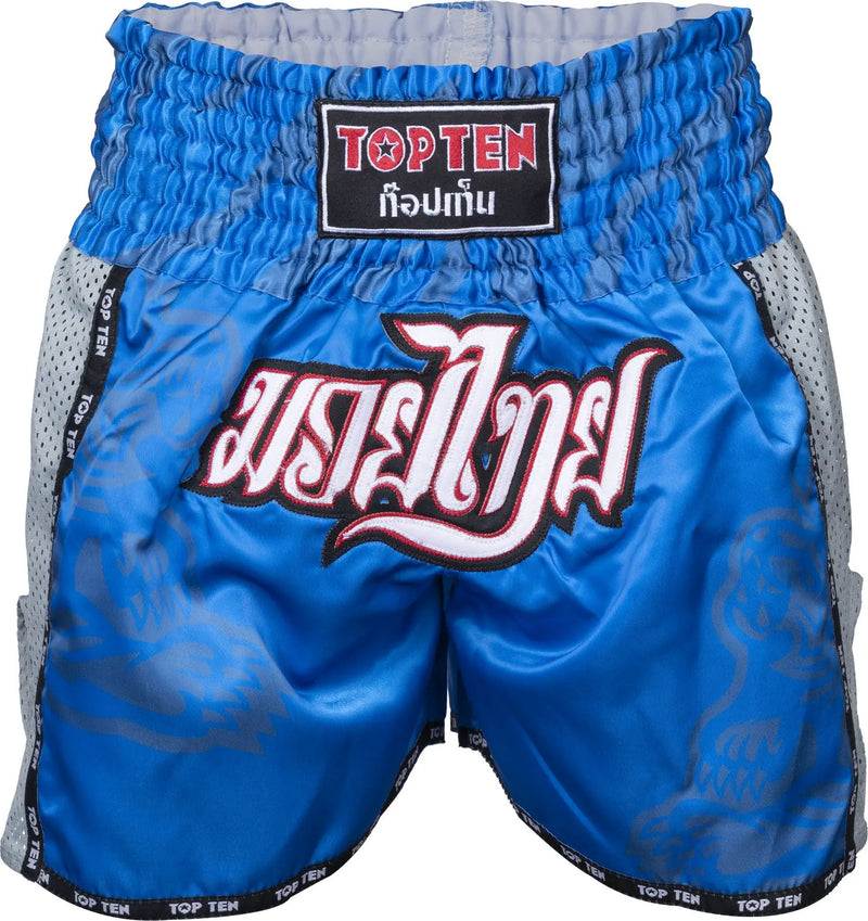 Muay Thai Shorts - TOP TEN - 'Patchara' - Blå