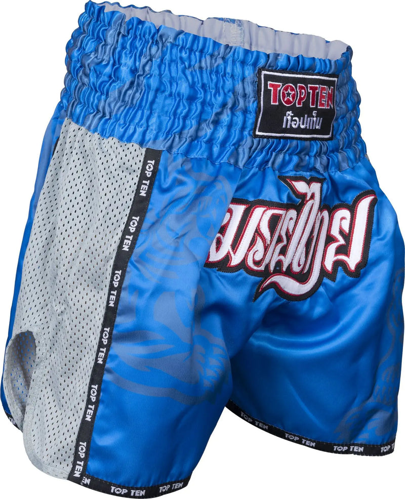 Muay Thai Shorts - TOP TEN - 'Patchara' - Blå