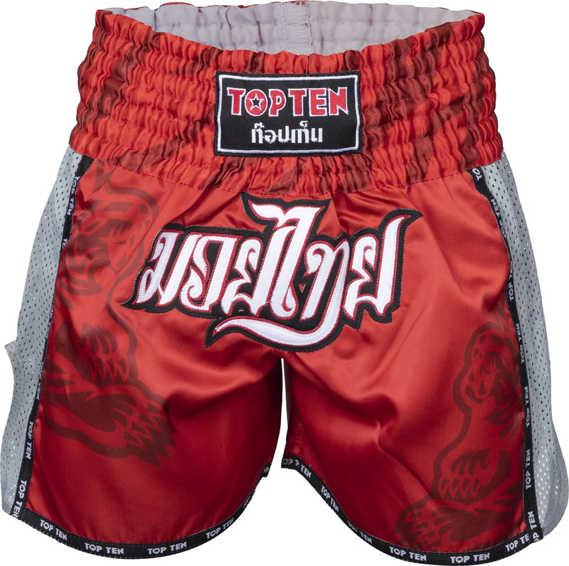 Muay Thai Shorts - TOP TEN - 'Patchara' - Röd