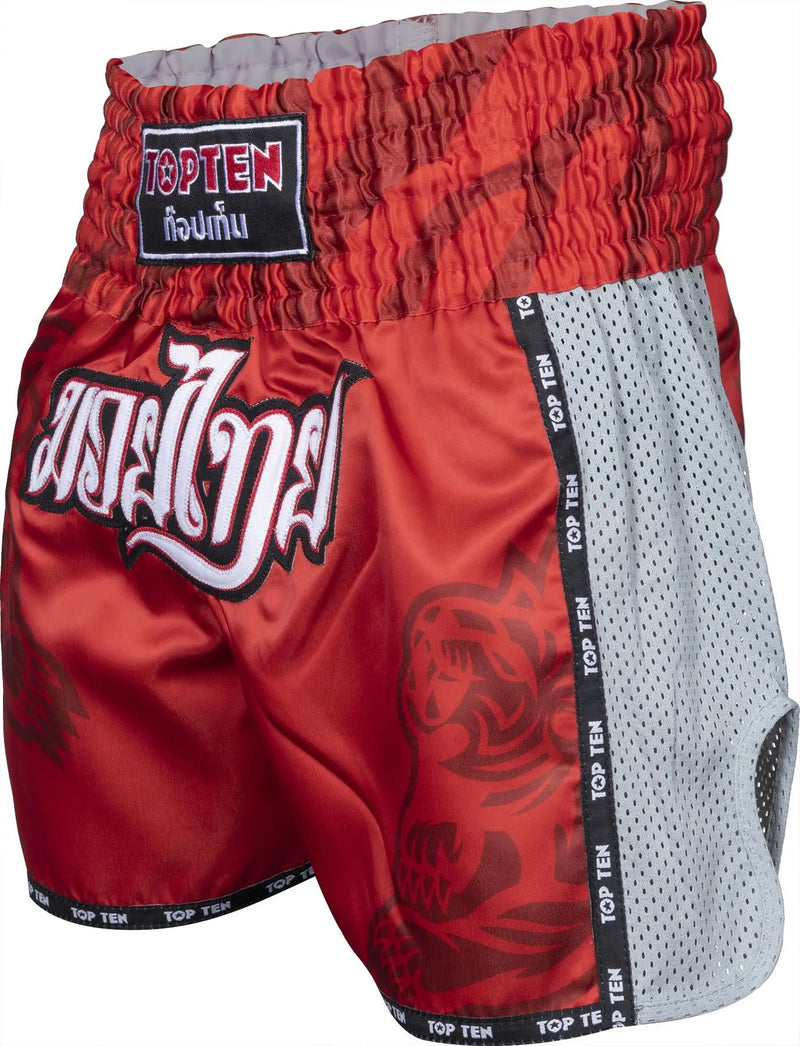 Muay Thai Shorts - TOP TEN - 'Patchara' - Röd