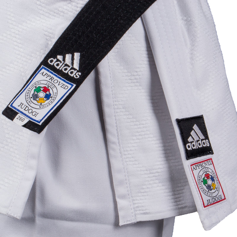Judo Uniform - Adidas Judo - 'Champion 2.0' - Slim Fit - Vit
