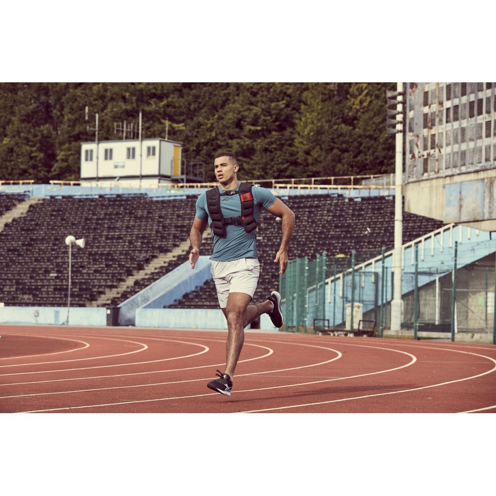 Viktväst - Reebok Weight West - 10 kg - Svart Röd