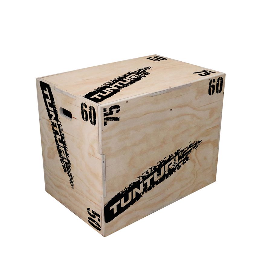 Box Jump Box - Tunturi - '50cm x 60cm x 75cm' - Trä