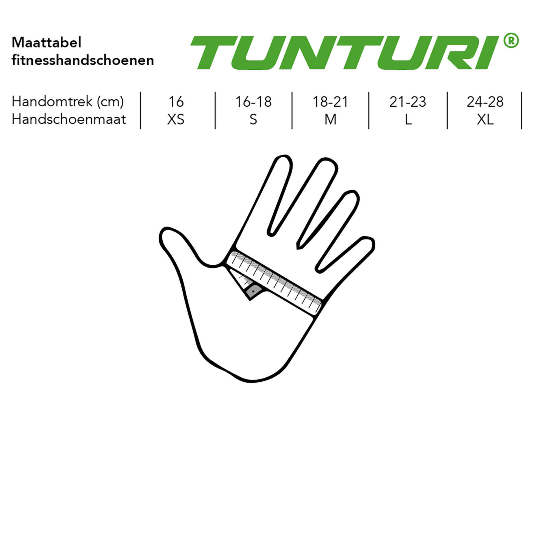 Tyngdlyftarhandskar - Tunturi - 'Pro Gel' - Svart