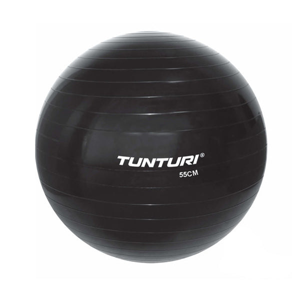 Träningsboll - Tunturi - 'Gymball' - 55 CM - Svart