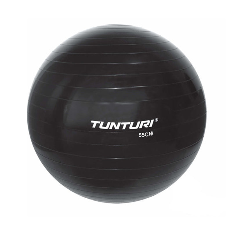 Träningsboll - Tunturi - 'Gymball' - 55 CM - Svart