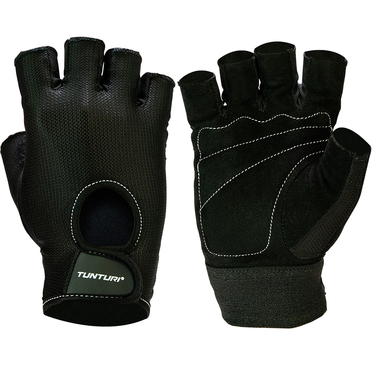 Tyngdlyftshandskar - Tunturi - 'Fitness Gloves Easy Fit Pro' - Svart