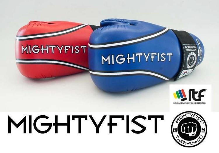 Taekwondo Gloves - Mighty Fist - 'ITF' - Blue