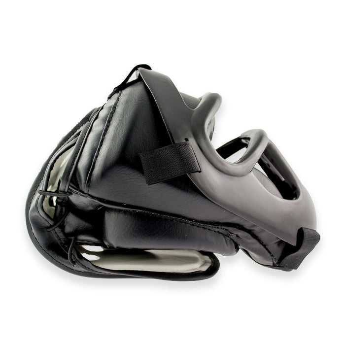 Boxningshjälm - Nippon Sport - 'Full Contact Prime' - Svart