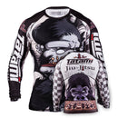 Rashguard - Tatami - 'Chess Gorilla' - Vit-Svart