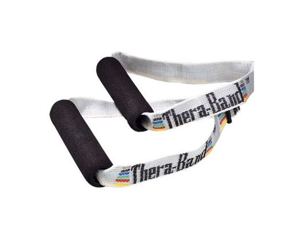 Träningselastik - Thera-Band - Med Håndtag - Grå