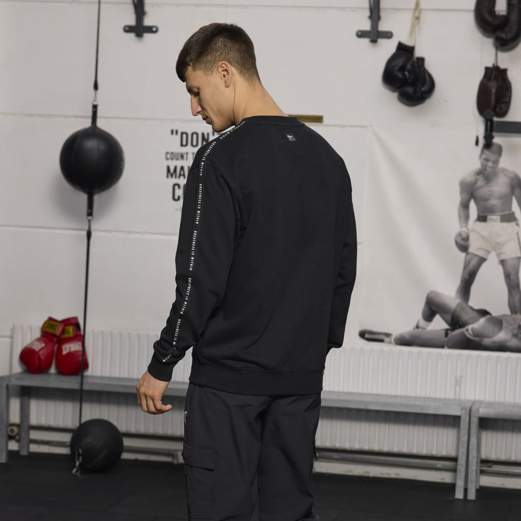 Sweatshirt - Everlast - 'Worldwide Greastest Crew Sweat' - Svart