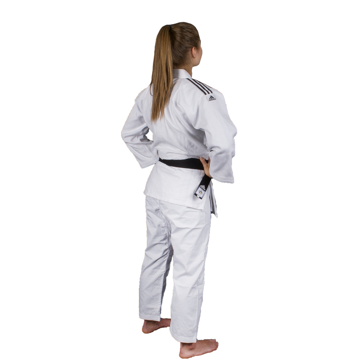 Judo Uniform - Adidas Judo - 'Training J500' - Vit-Svart