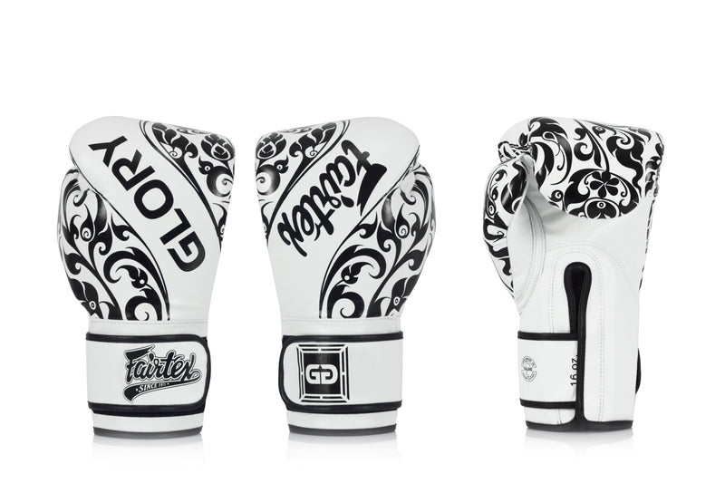 Boksehandske - Fairtex - Glory Limited Edition - White/Black