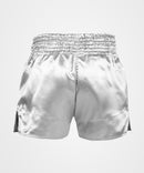 Muay Thai Shorts - Venum - 'Classic' - Silver-Svart