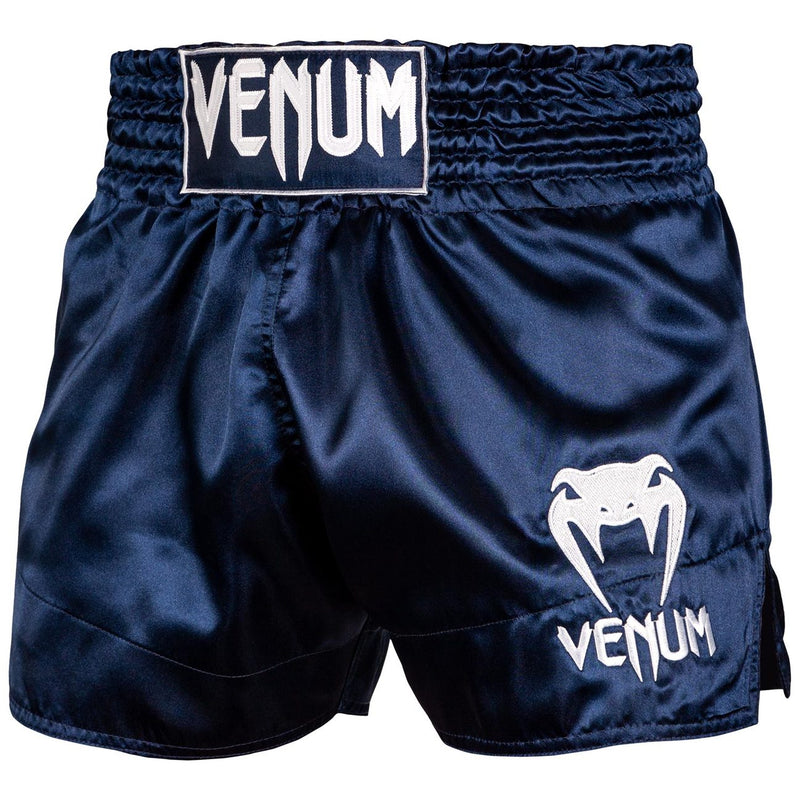 Muay Thai Shorts - Venum - 'Classic' - Marinblå-Vit