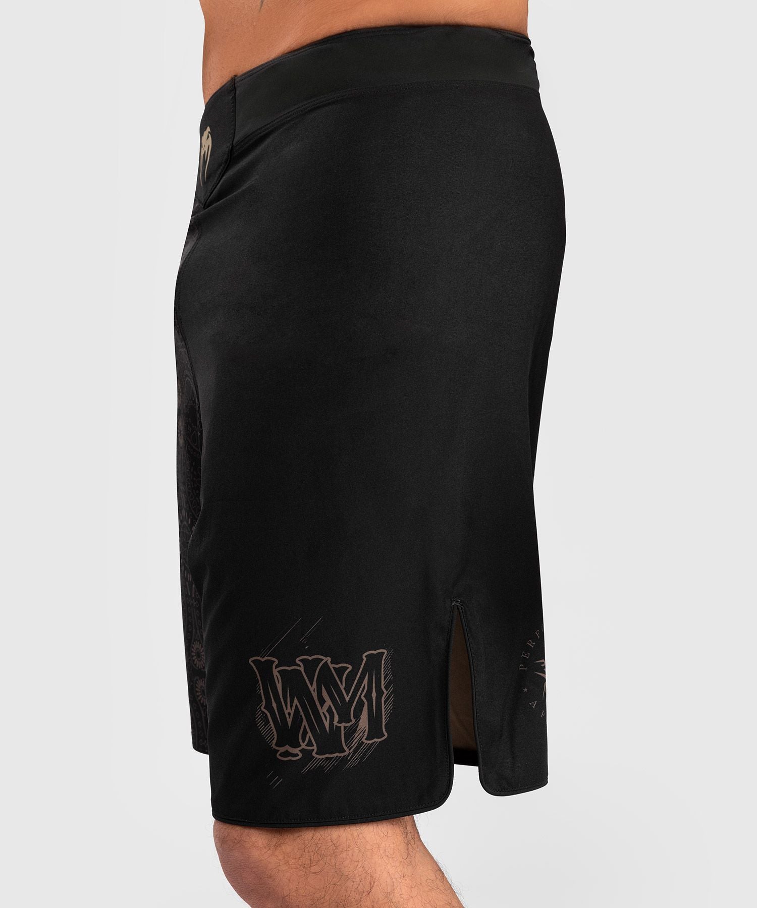 Fightshorts - Venum - 'Santa Muerte Dark Side' - Svart-Brun