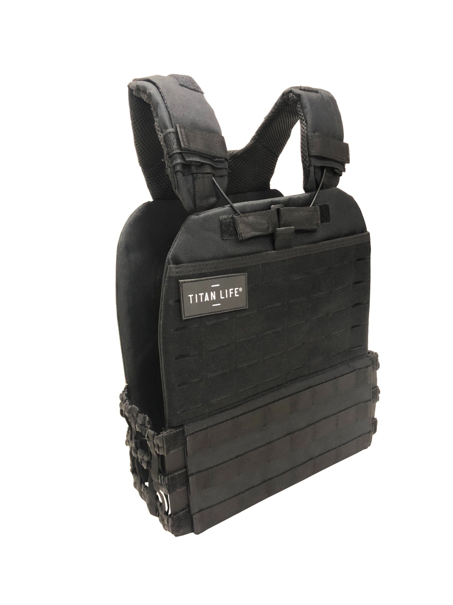 Viktväst - Titan Life Weightvest Tactical - Black - 6,7 kg - Svart