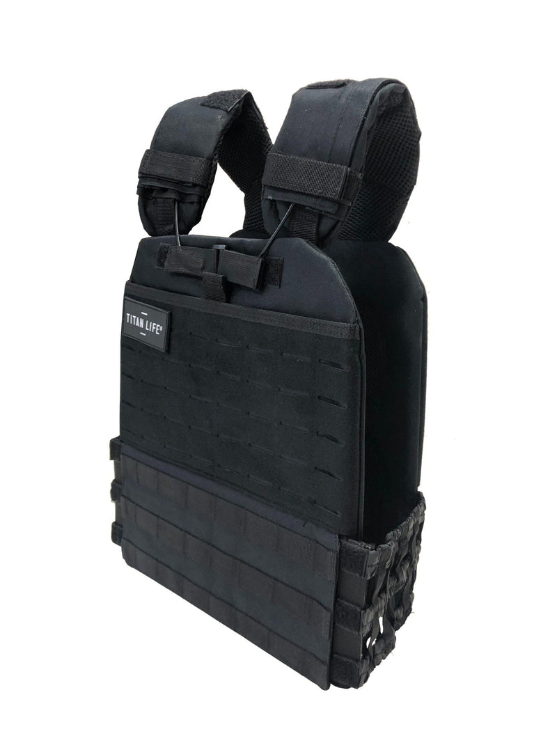 Viktväst - Titan Life Weightvest Tactical - Black - 6,7 kg - Svart