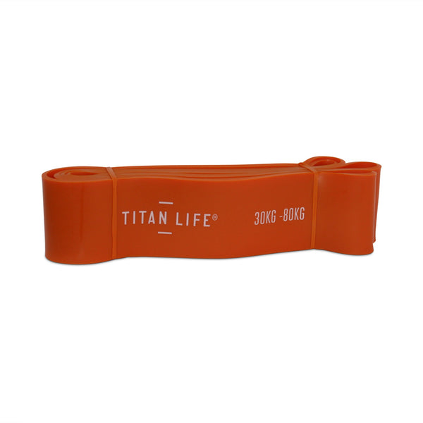 Träningsresår - Titan Life Pro - Power Band 30-80 kg - Röd