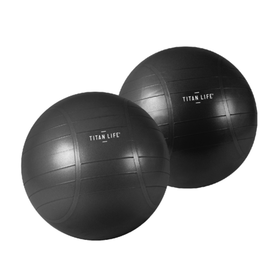 Träningsboll - Titan Life Pro - 'Gymball' - 65 cm - ABS - Svart