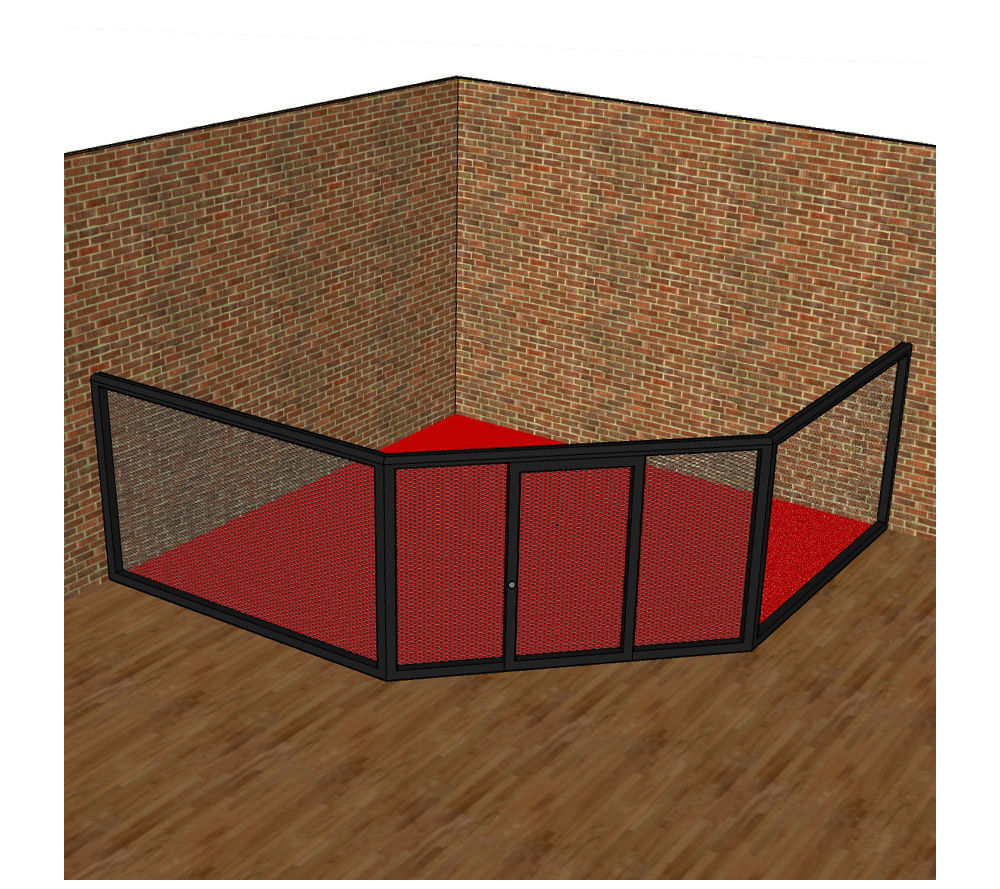 Burpanel med dörr och klädsel