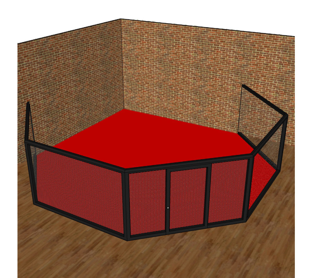 Burpanel med dörr och klädsel