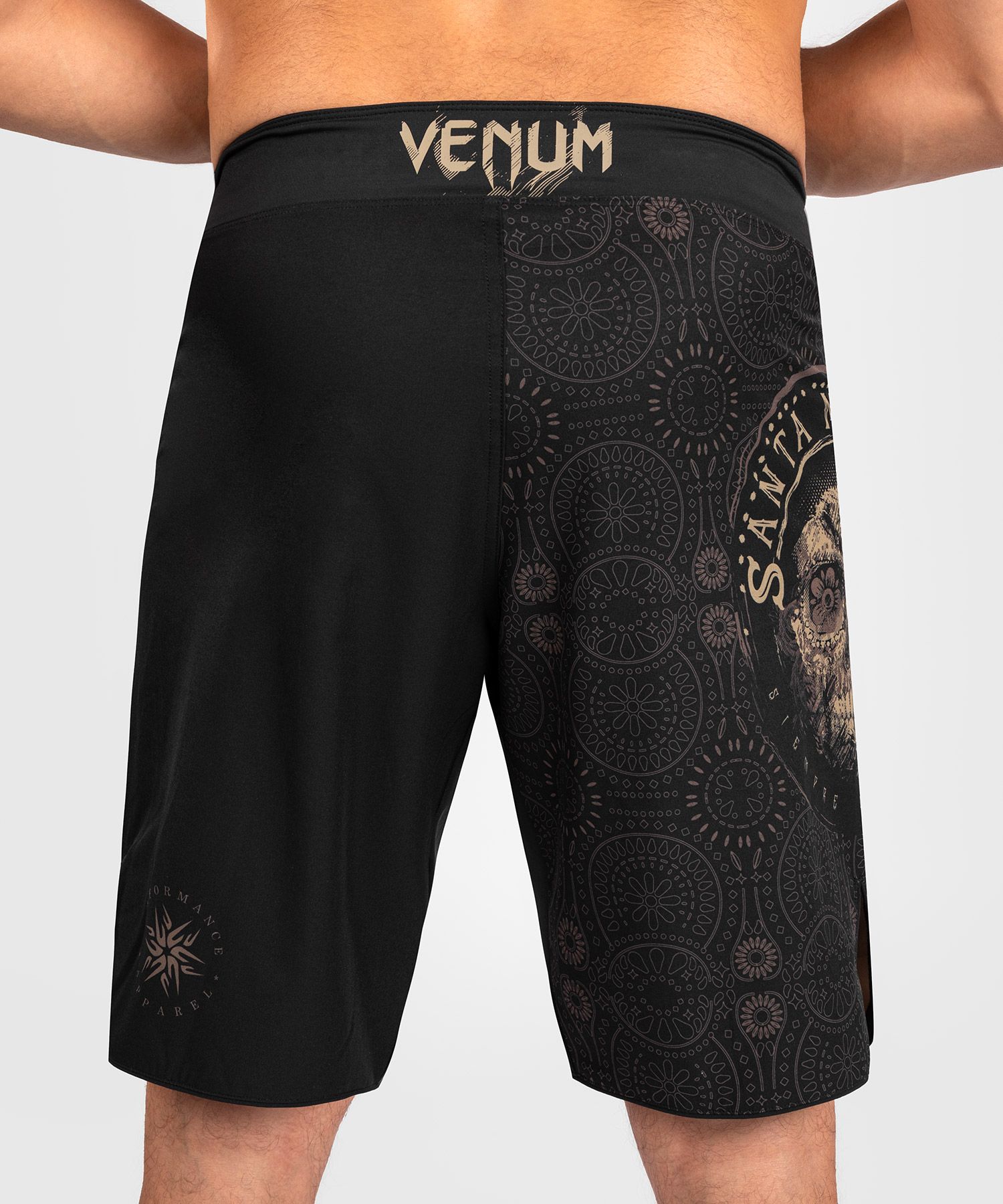 Fightshorts - Venum - 'Santa Muerte Dark Side' - Svart-Brun